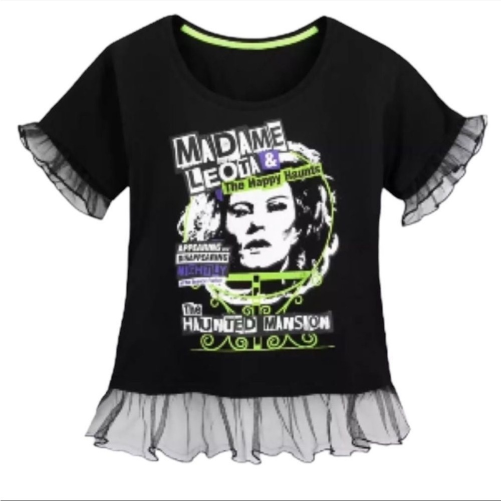 NWT! The Haunted Mansion Ruffled Tee